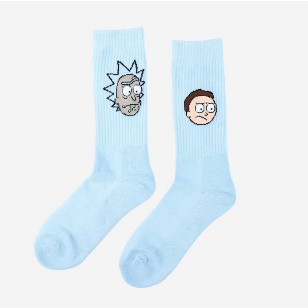 Men’s Rick and Morty Athletic Crew Socks